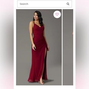 ♥️Red floor length formal dress by Dance Queen, size medium. EUC. ♥️